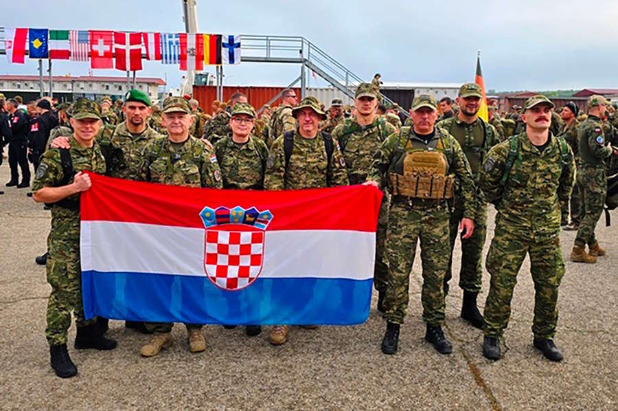 Sergeant Nikola Špoljar became the first Croat to win the DANCON March in the NATO KFOR mission