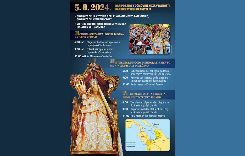 Pilgrimage from Nin to the island of Zečevo: tradition, history and spiritual fellowship of the faithful in the Archdiocese of Zadar