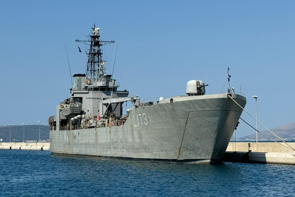 Landing ship HS "CHIOS" (L-173) of the Hellenic Republic Navy is staying in Split from 29 July to 1 August 2024, visiting the Croatian Navy and city authorities